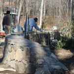 New Canaan Curved Stone Wall