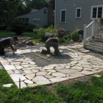 400 sf natural stone patio