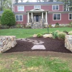 New Canaan: Stone Wall, Garden, Stone Path between Home and Corral