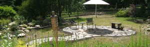 Natural Stone, Curved Patio