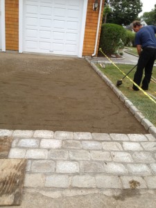 Bren did the belgian block, Canfield the prep and paving.