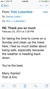 Thanks Trish Sunday work